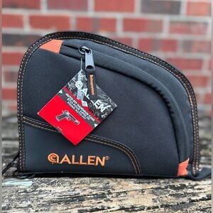 NWT Allen Auto-Fit Lockable Zip Up Endura Fabric Soft 9” Black Handgun Case M1